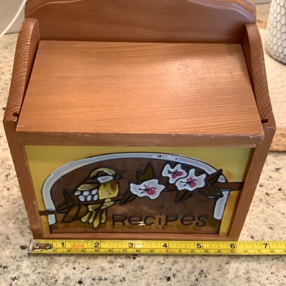 Wooden Recipe Box - Picture 6 of 8